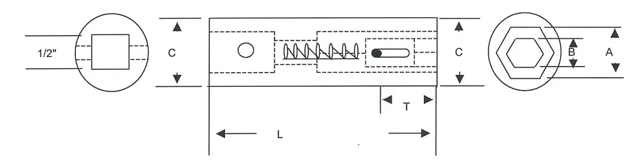 1/2 Drive Spring Loaded Combination Sockets