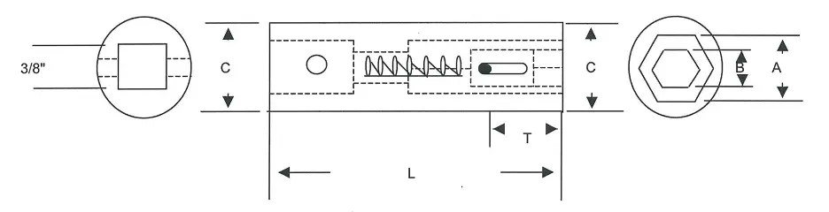 3/8 Drive Spring Loaded Combination Sockets